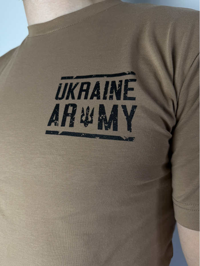 Футболка Ukraine army  койот