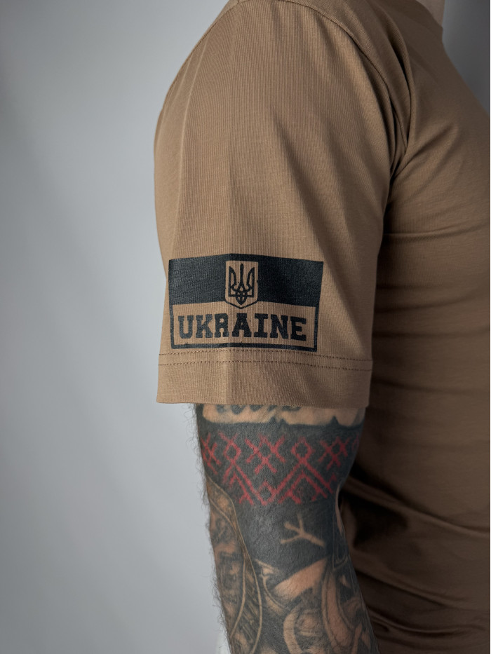 Футболка Ukraine army  койот
