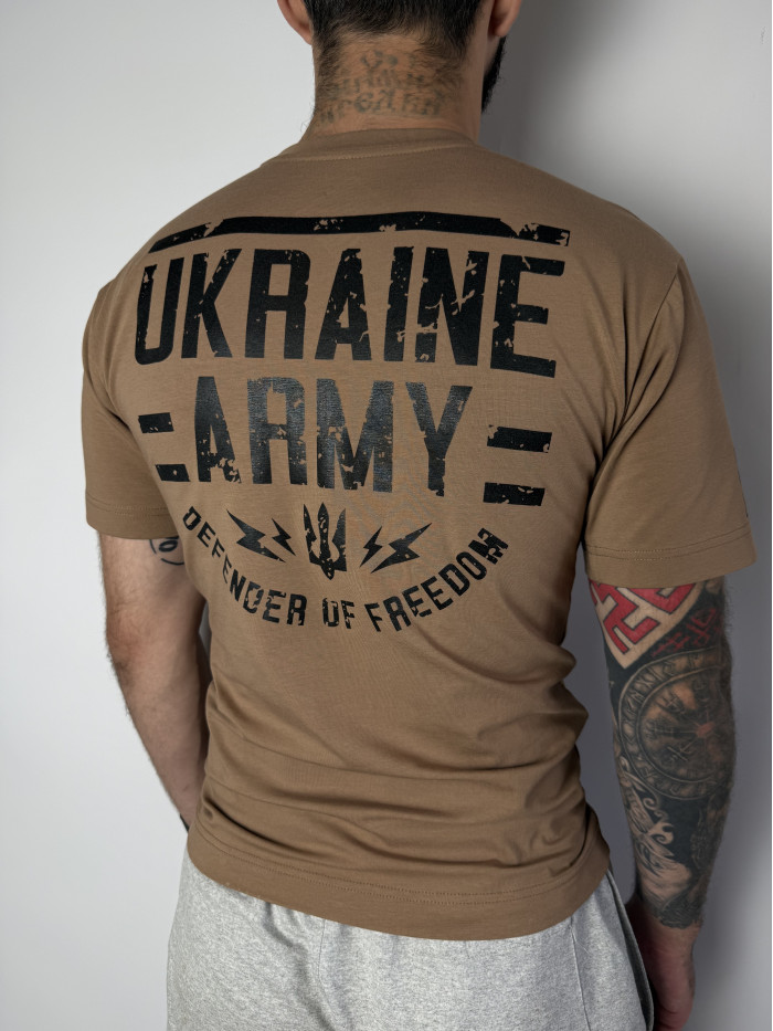 Футболка Ukraine army  койот