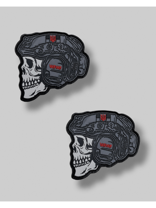 Патч SkullTactical ПВХ чорний