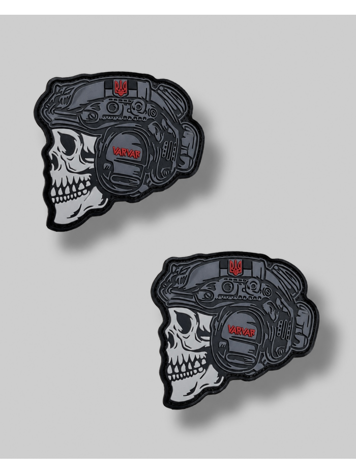 Патч SkullTactical ПВХ чорний
