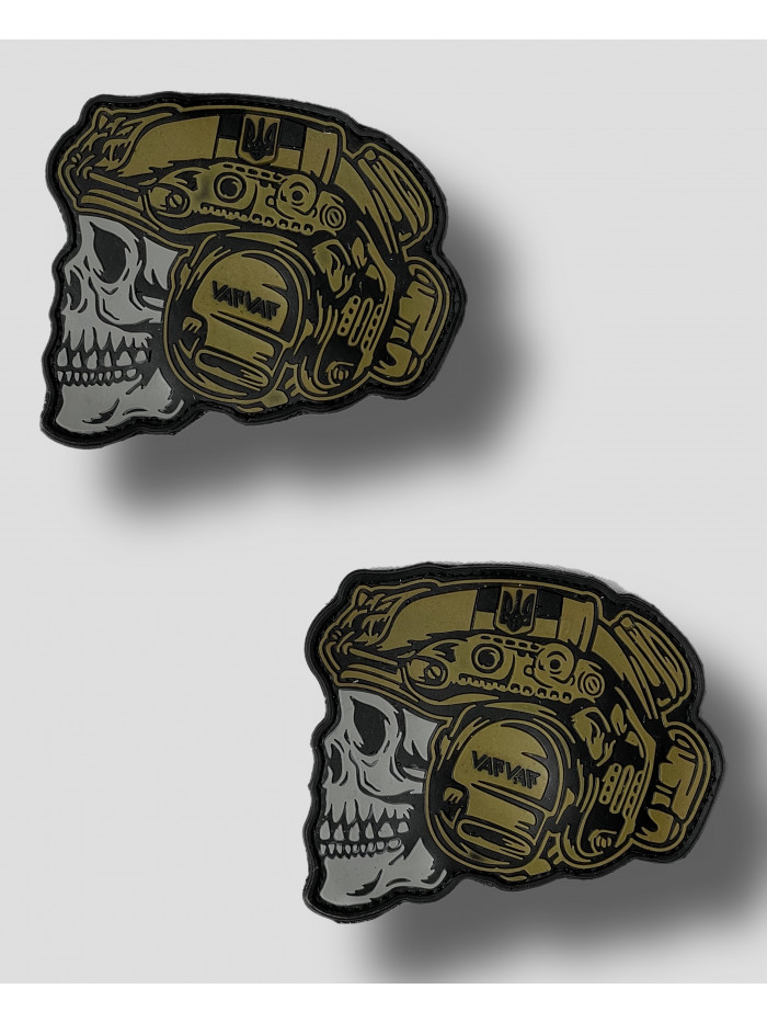 Нашивка SkullTactical ПВХ койот